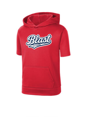Fleece Short Sleeve Hooded Pullover
