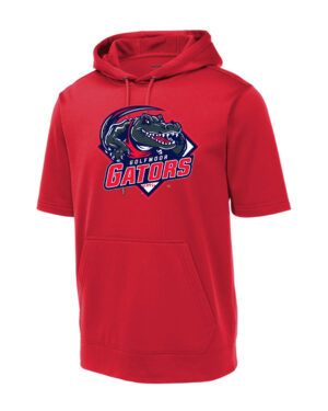 Fleece Short Sleeve Hooded Pullover